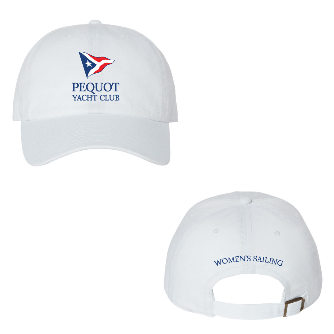 Pequot Women's Sailing Baseball Hat Logowear Pequot Women's Sailing White
