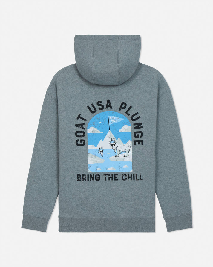 Goat USA Youth Polar Plunge Hooded Sweatshirt Apparel Goat USA Gray Youth XSmall