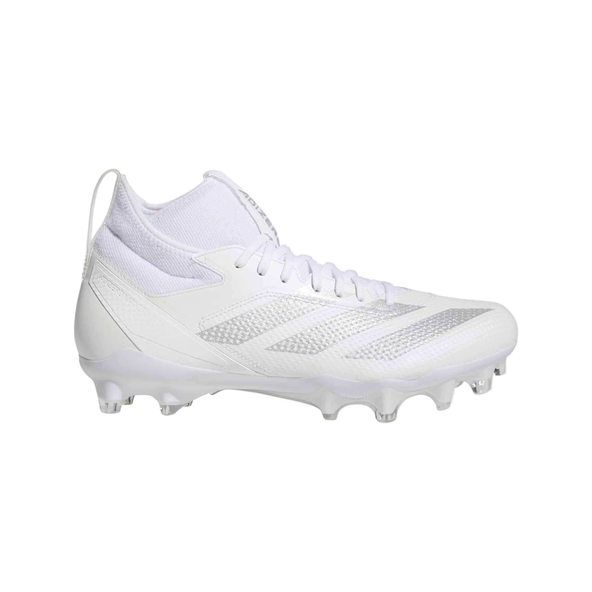 adidas Men's Adizero Impact Cleats Footwear Adidas Footwear White/Silver Metallic/Footwear White 7