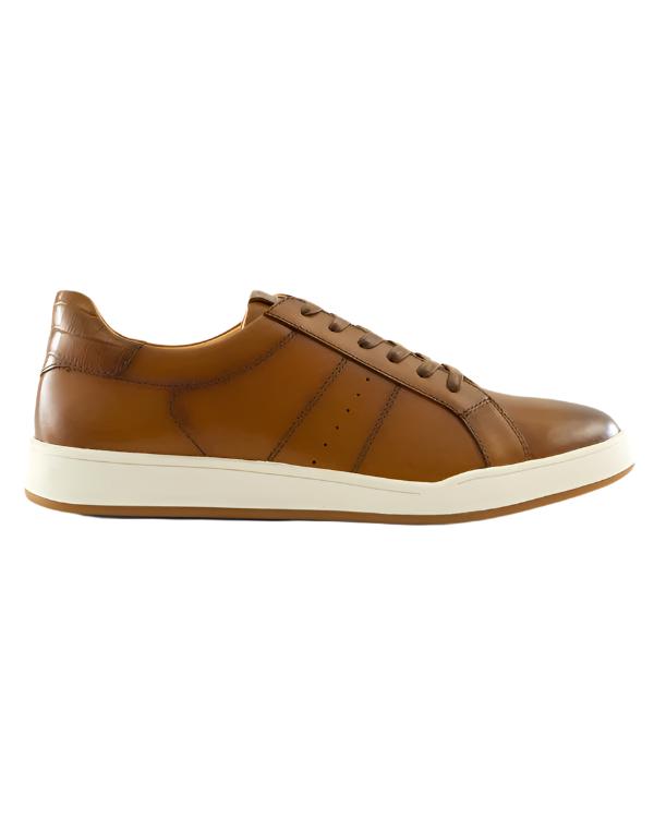 Johnnie-O Men's Topspin Oxford Leather Sneaker Sale Footwear Johnnie-O Cognac 8