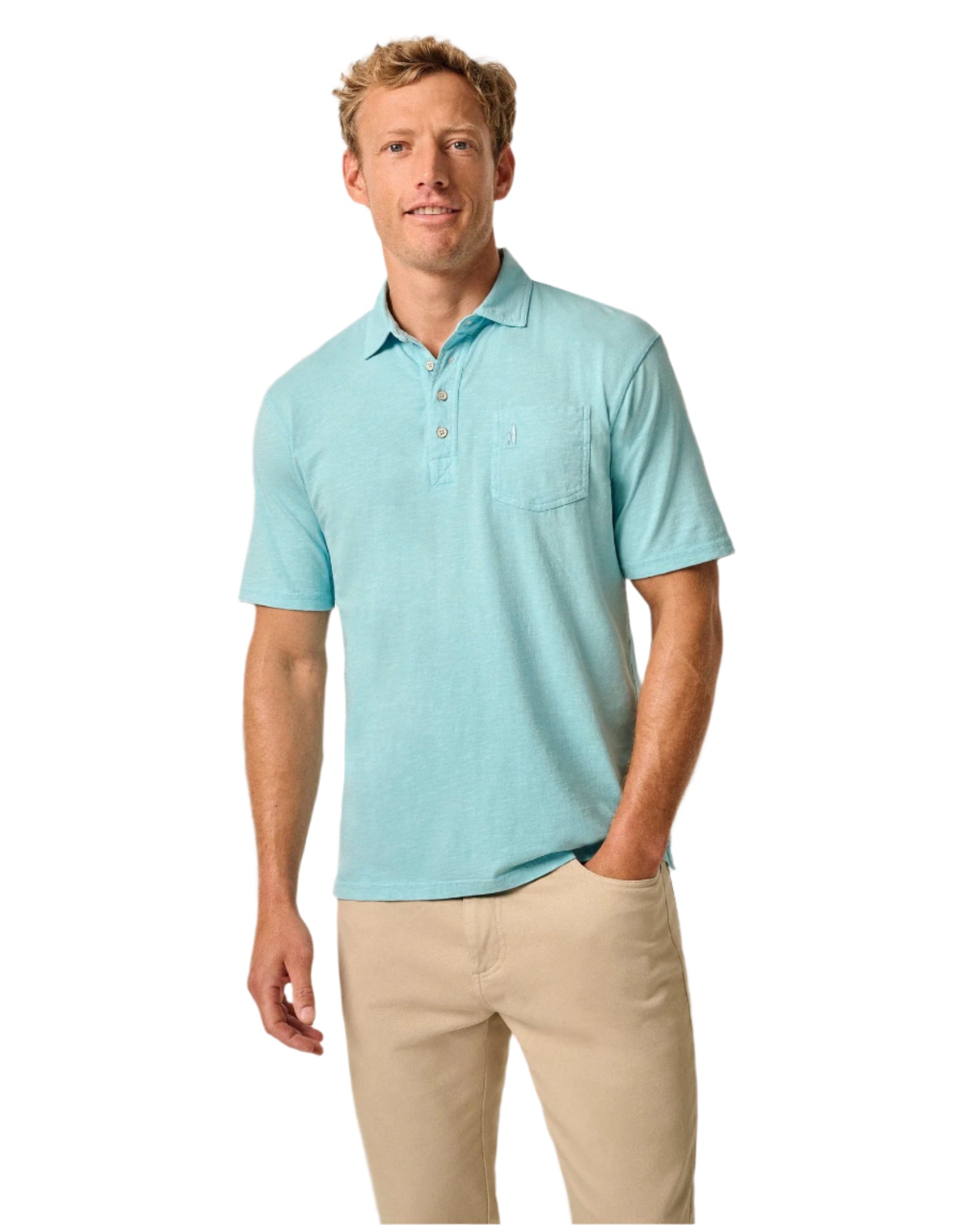 Johnnie-O Men's Coastal Wash Original Polo Apparel Johnnie-O Permafrost Small