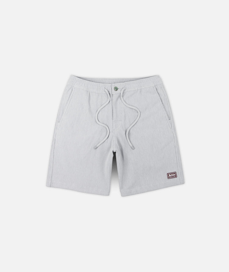 Jetty Men's Fairview Cord Short Apparel Jetty Grey Small
