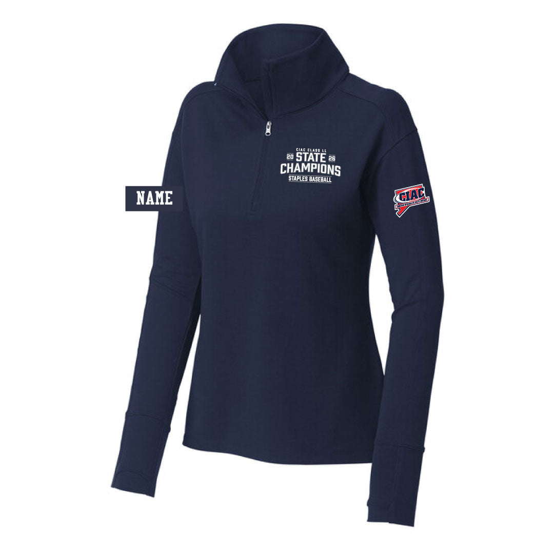 Staples Baseball Class LL State Champions Stretch 1/4 Zip
