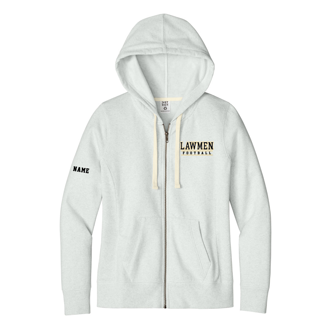 Law Football Ladies Full Zip Hooded Sweatshirt Logowear Jonathan Law Football Ash Grey Ladies XS