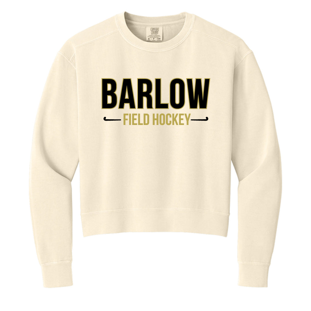 Barlow Field Hockey Comfort Colors® Women’s Mid-Length Crewneck Sweatshirt Logowear Barlow Field Hockey Ivory Ladies XS