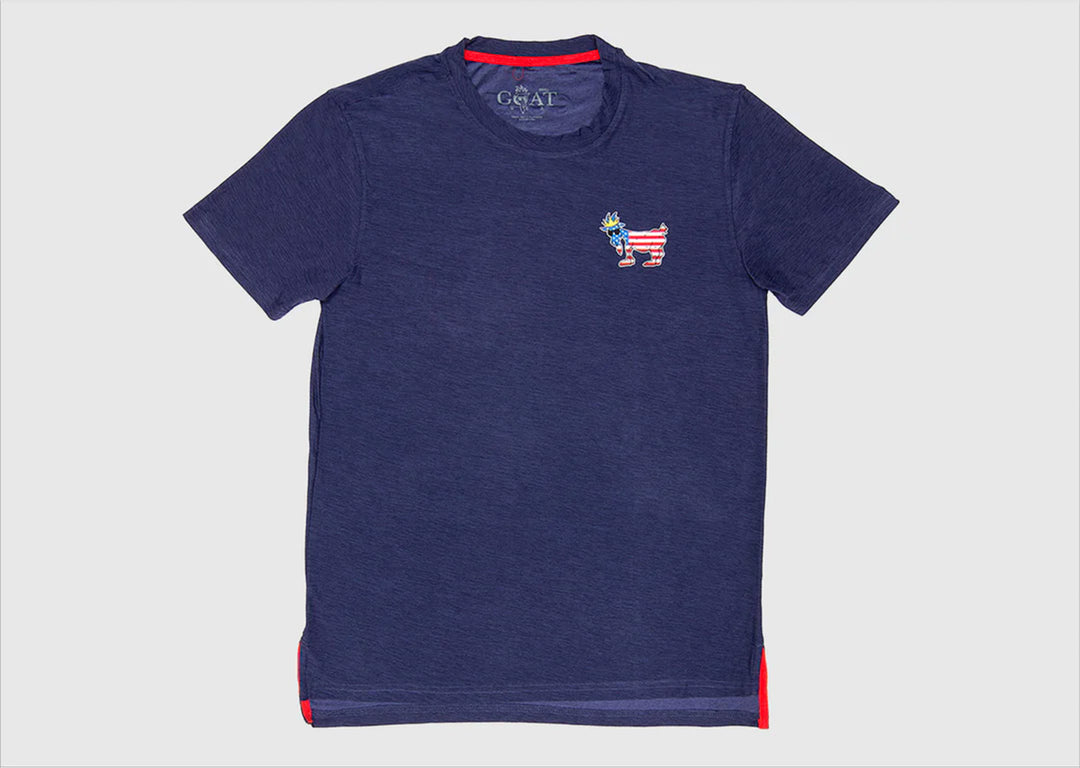 Goat USA Youth Freedom Athletic T-Shirt Apparel Goat USA Navy Youth Small