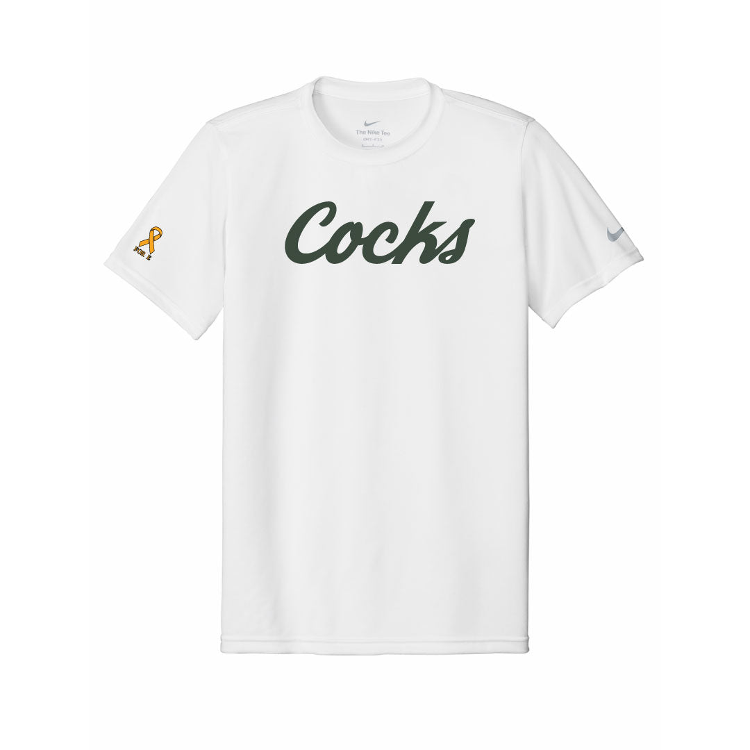 USC Rugby White Nike Team Legend Tee Logowear University of So. Carolina Rugby Green w White Outline Mens S