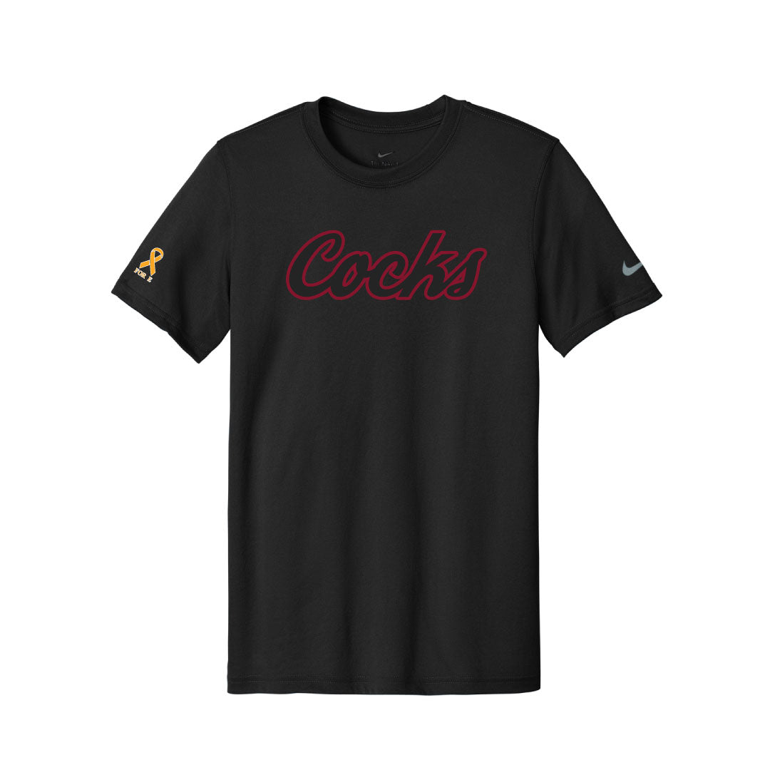 USC Rugby Black Nike Team Legend Tee Logowear University of So. Carolina Rugby Black w Red Outline Mens S