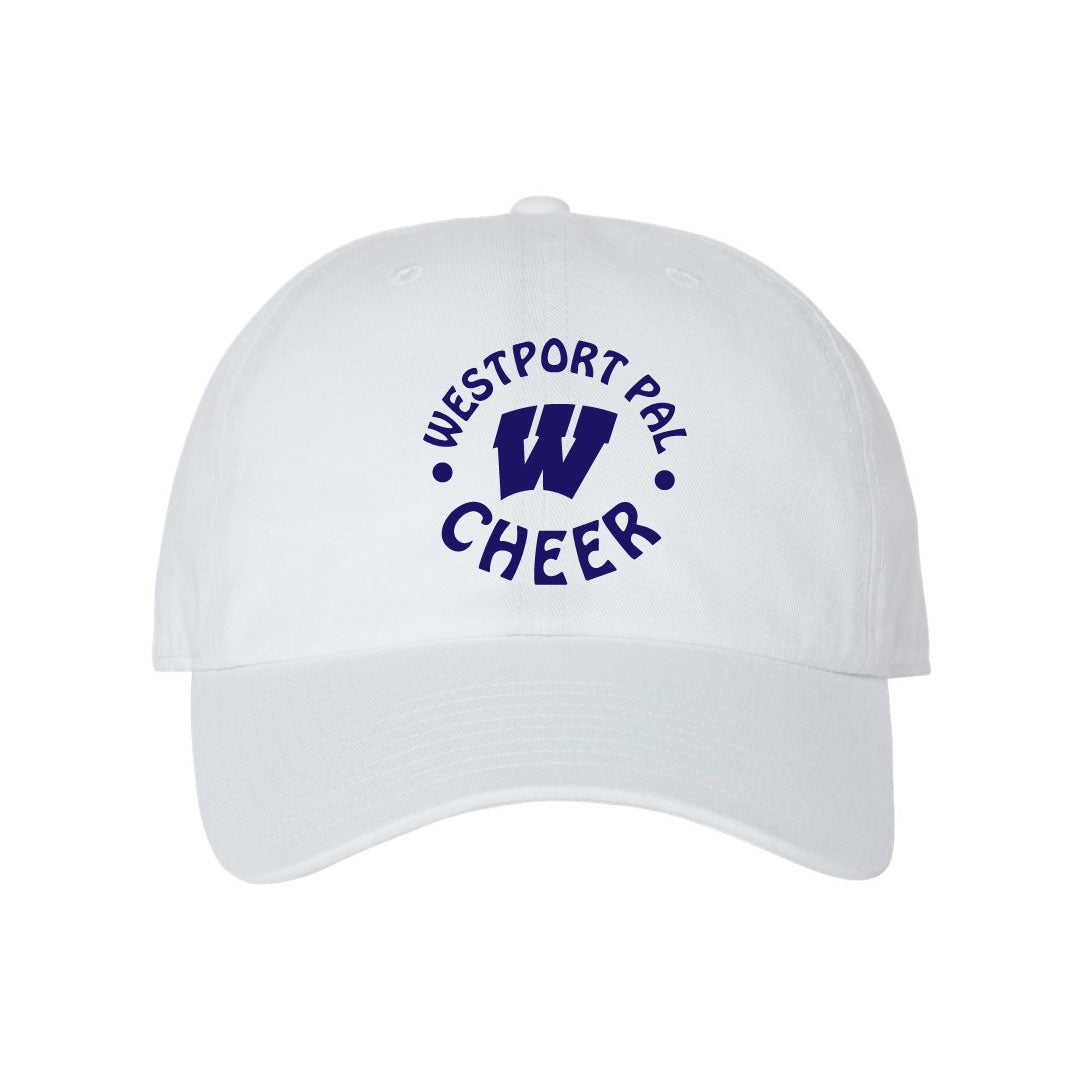 Westport PAL Cheer Baseball Hat Logowear Westport PAL Cheer White