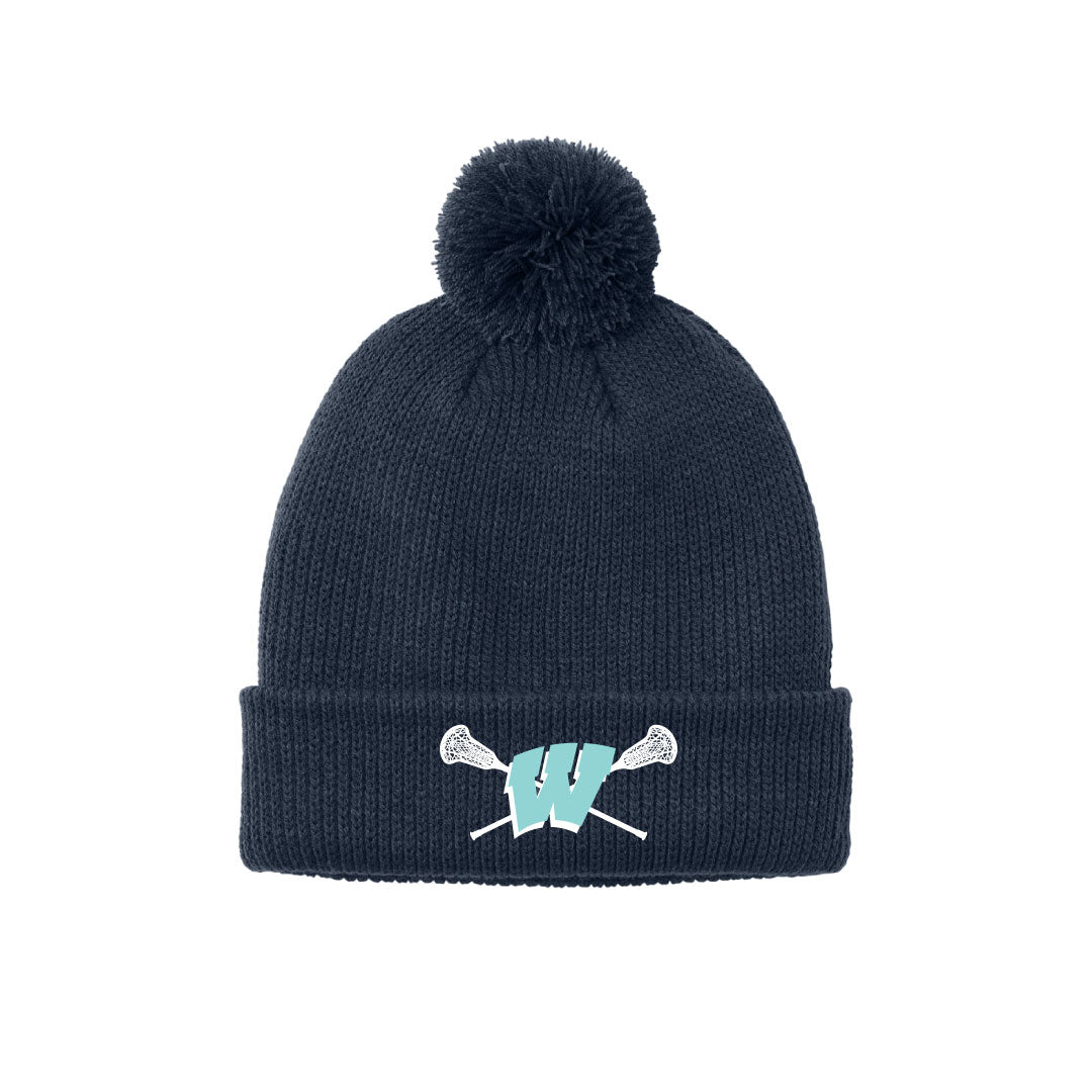 Westport PAL Girls Lacrosse Cozy Pom Beanie