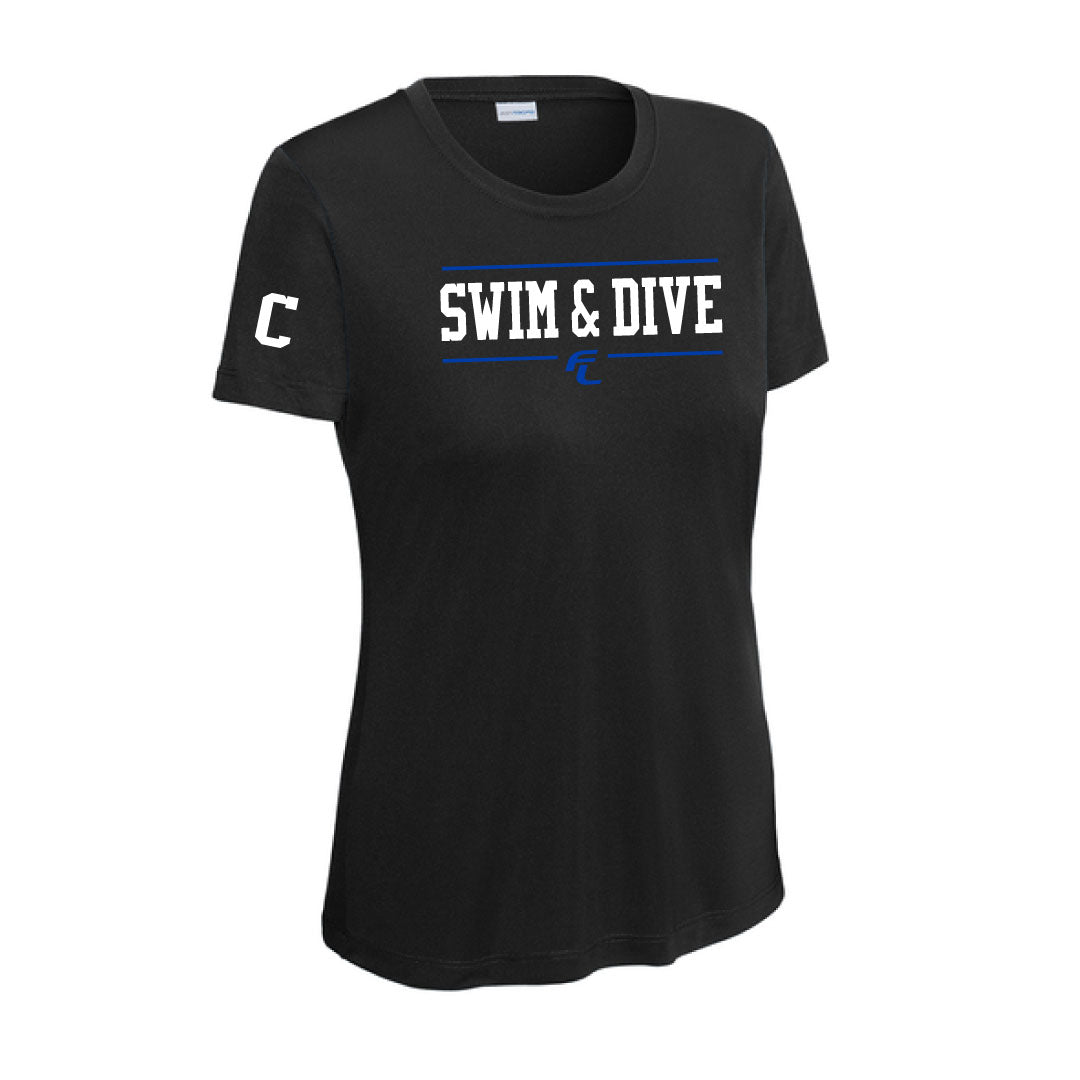 Ludlowe Girls Swim & Dive Short Sleeve
