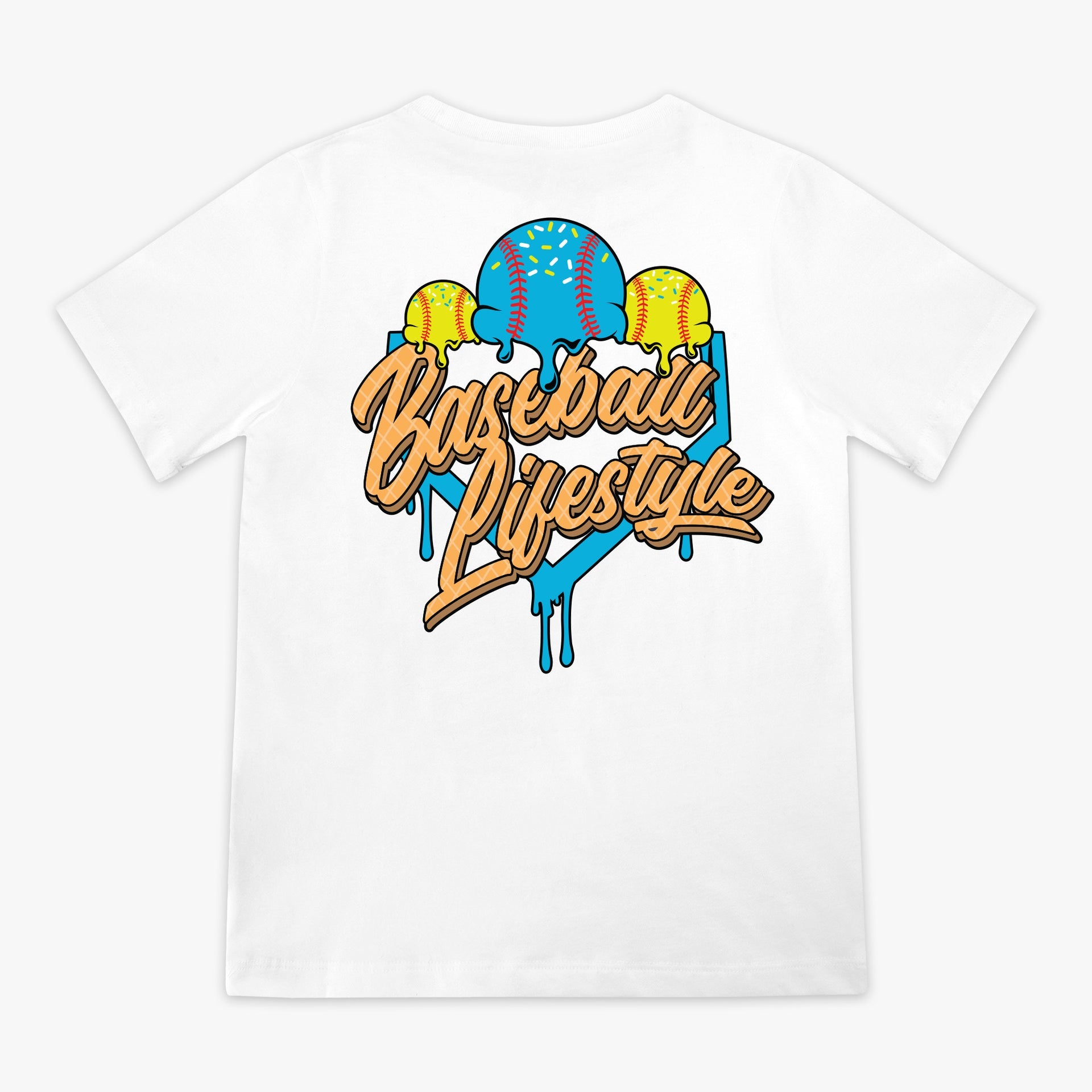 Baseball Lifestyle 101 Youth Ice Cream Tee Apparel Baseball Lifestyle 101 Blueberry Lemonade Youth Small