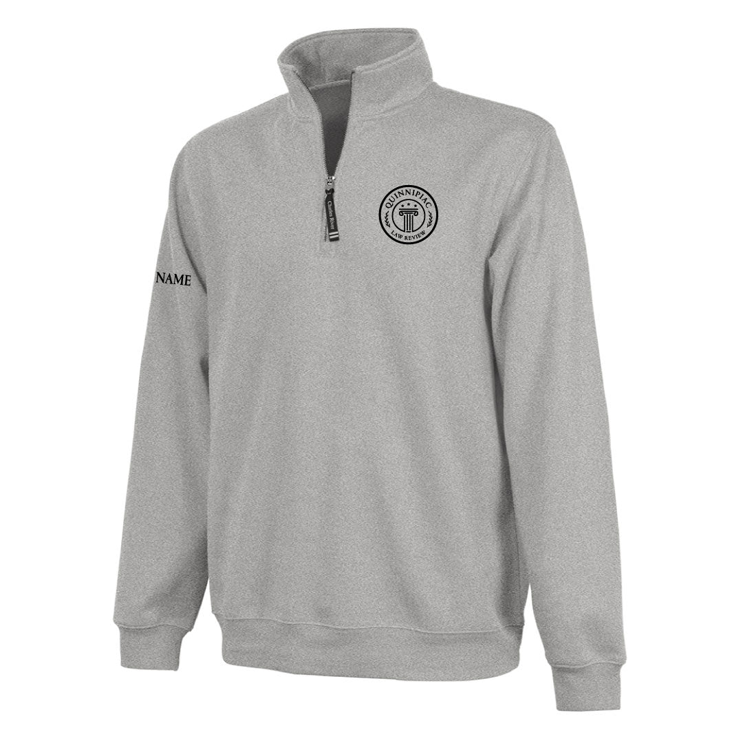 QLR Quarter Zip Sweatshirt Logowear Quinnipiac Law Review Adult XS