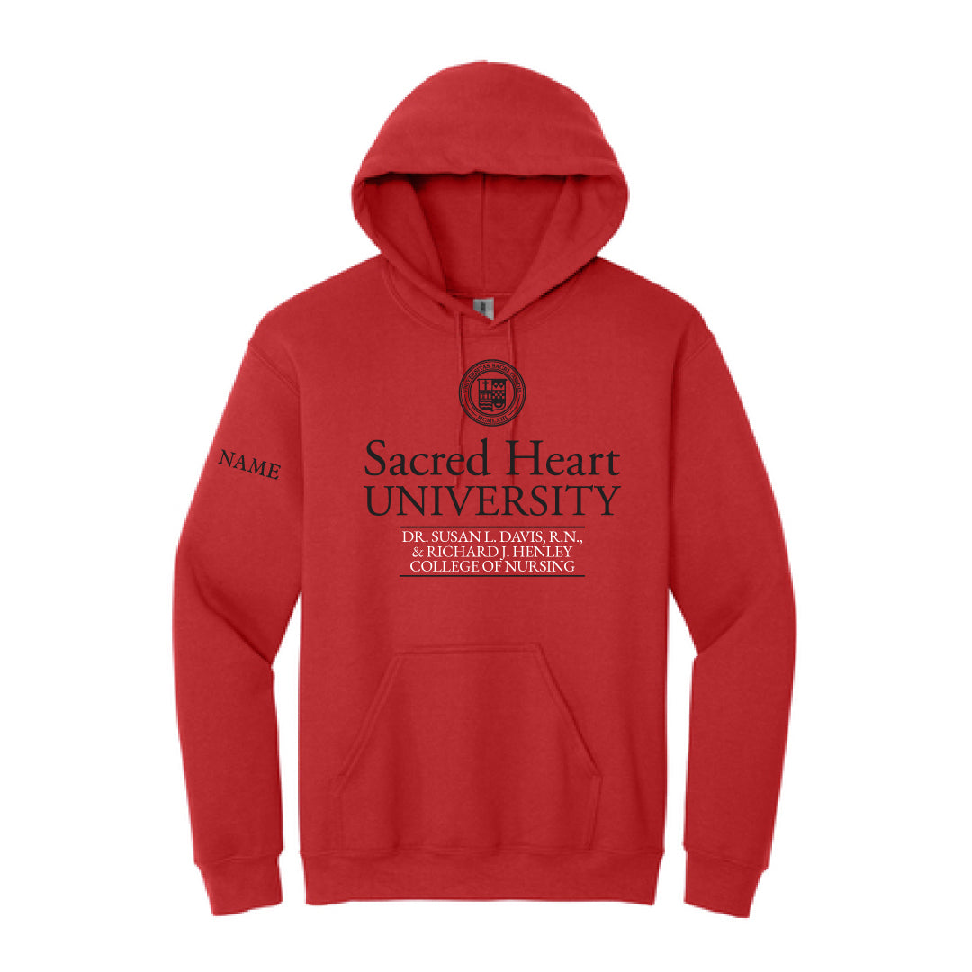 SHU SNA Hooded Sweatshirt Logowear SHU Student Nurses' Association Red Adult S