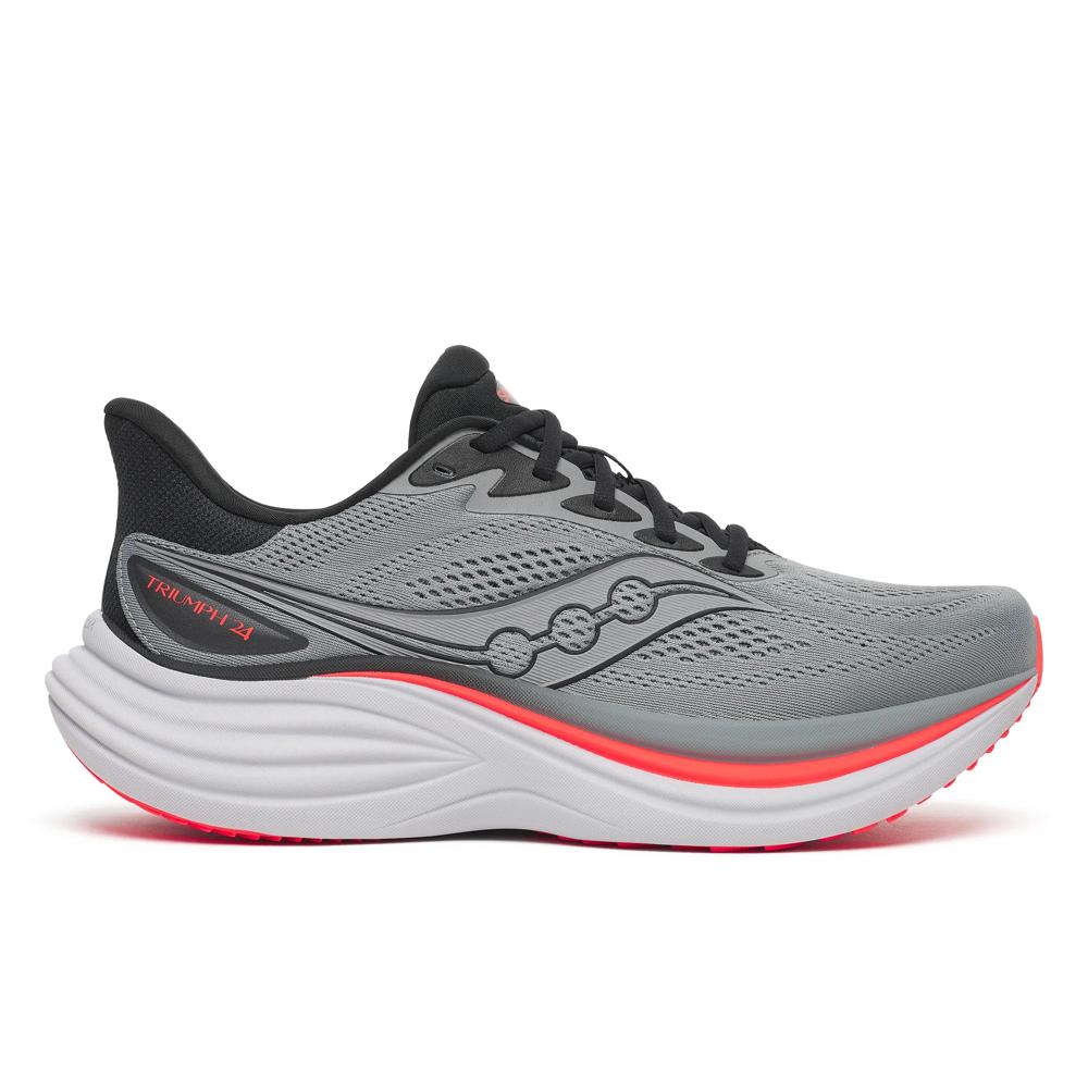 Saucony Men's Triumph 24 Footwear Saucony Cinder/Black-1027 7.5 Medium