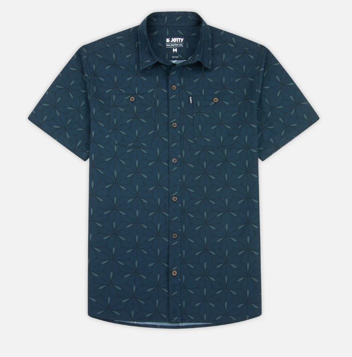 Jetty Men's Seabrite Cotton Shirt Apparel Jetty Navy Small