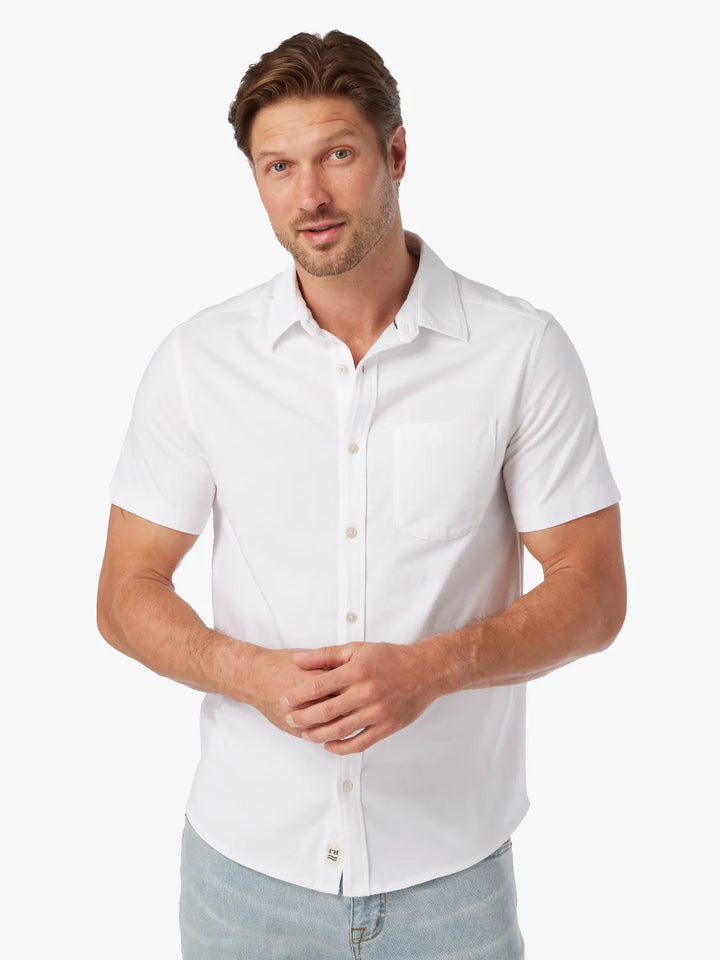 Fair Harbor Men's Saltaire Short Sleeve Shirt Apparel Fair Harbor White Small
