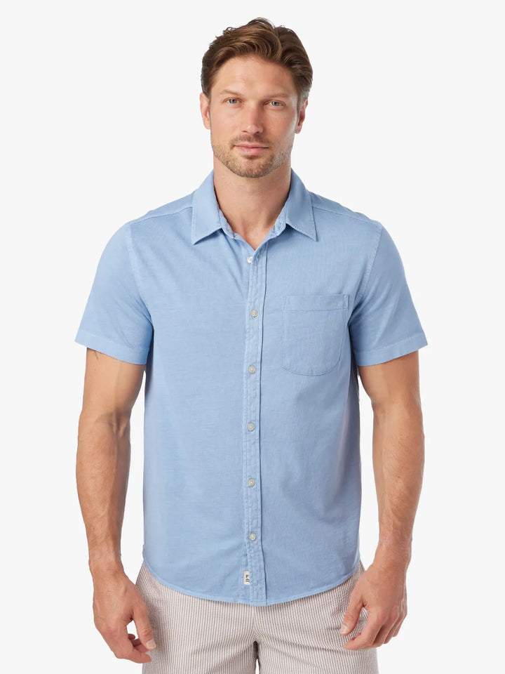 Fair Harbor Men's Saltaire Short Sleeve Shirt Apparel Fair Harbor Light Blue Small