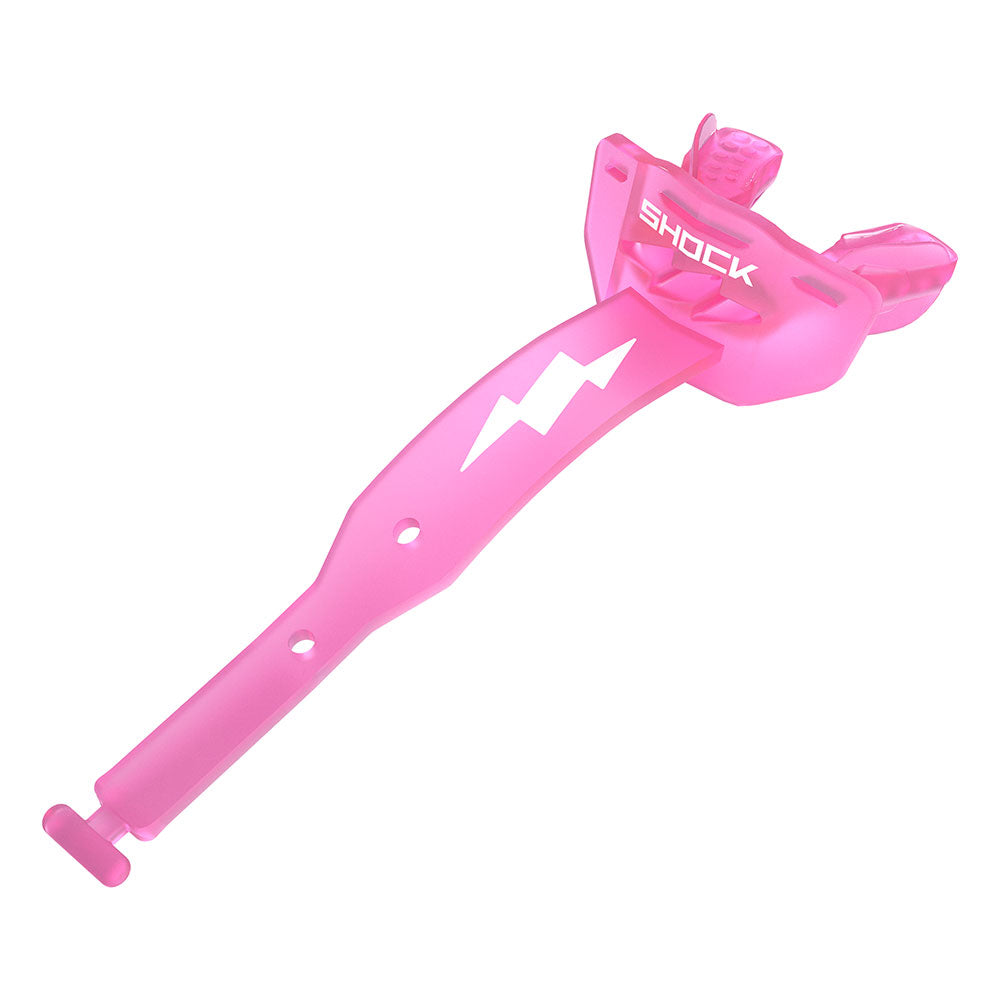 Shock Doctor Thunder Bolt Lip Guard Accessories United Sports Brands Translucent Shock Pink/White