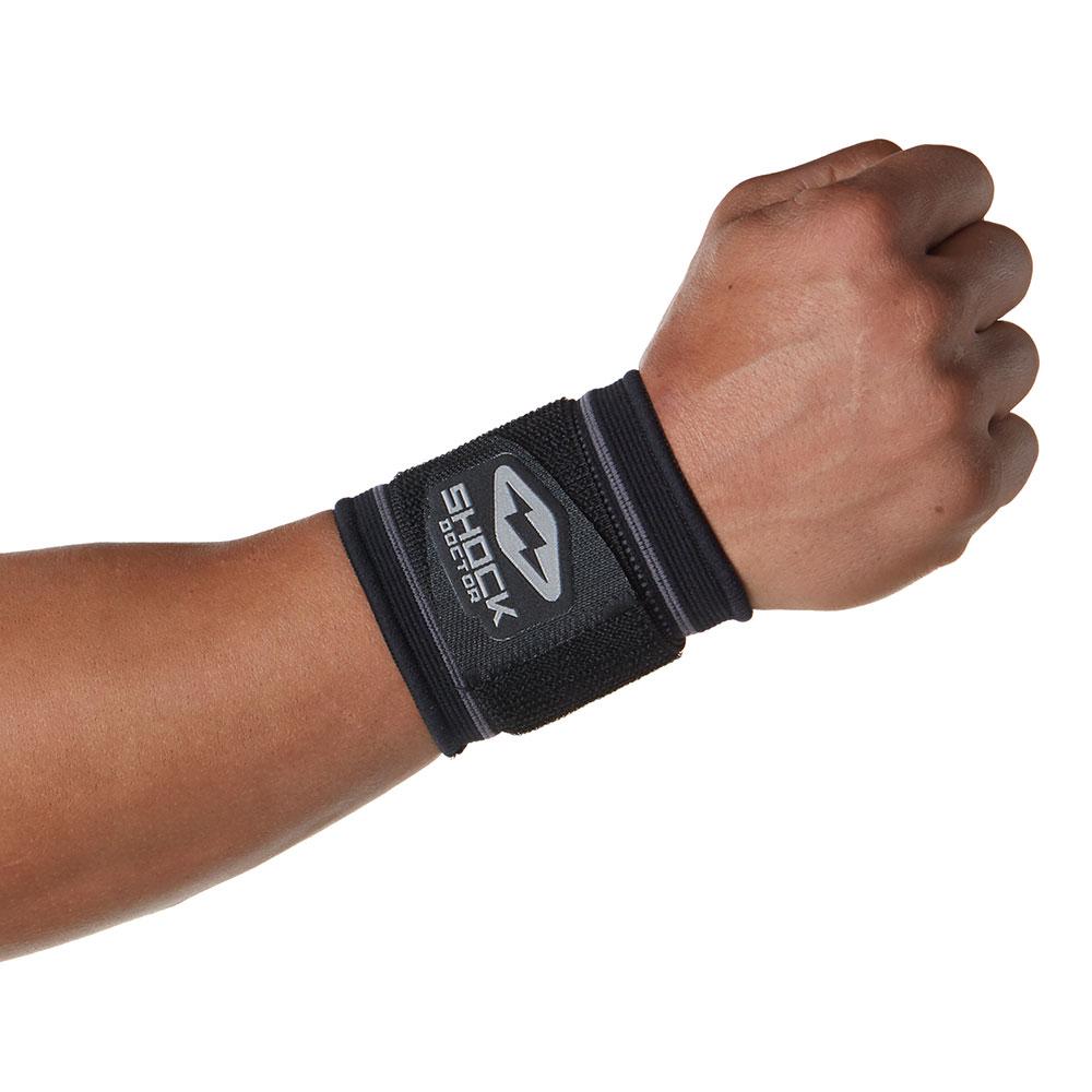 Shock Doctor Compression Knit Wrist Sleeve Accessories United Sports Brands Black/Grey Small