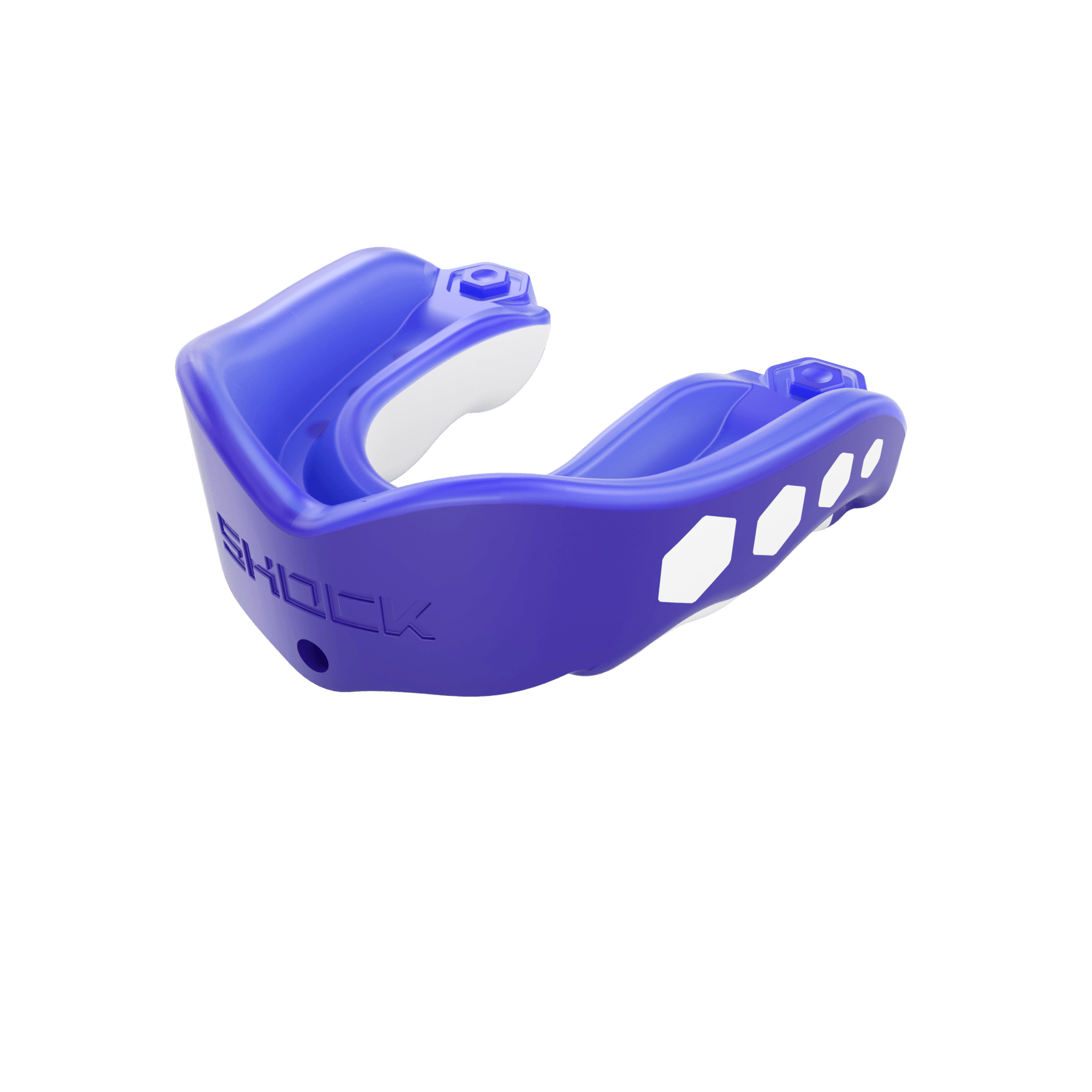 Shock Doctor Gel Max Flavor Fusion Mouthgaurd w/ Convertible Strap Equipment United Sports Brands Blue Rasberry Youth