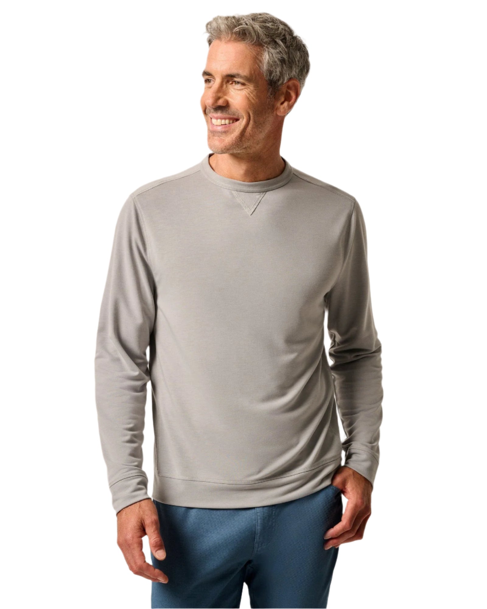 Johnnie-O Men's Reilly Crewneck Sweatshirt Apparel Johnnie-O Seal Small