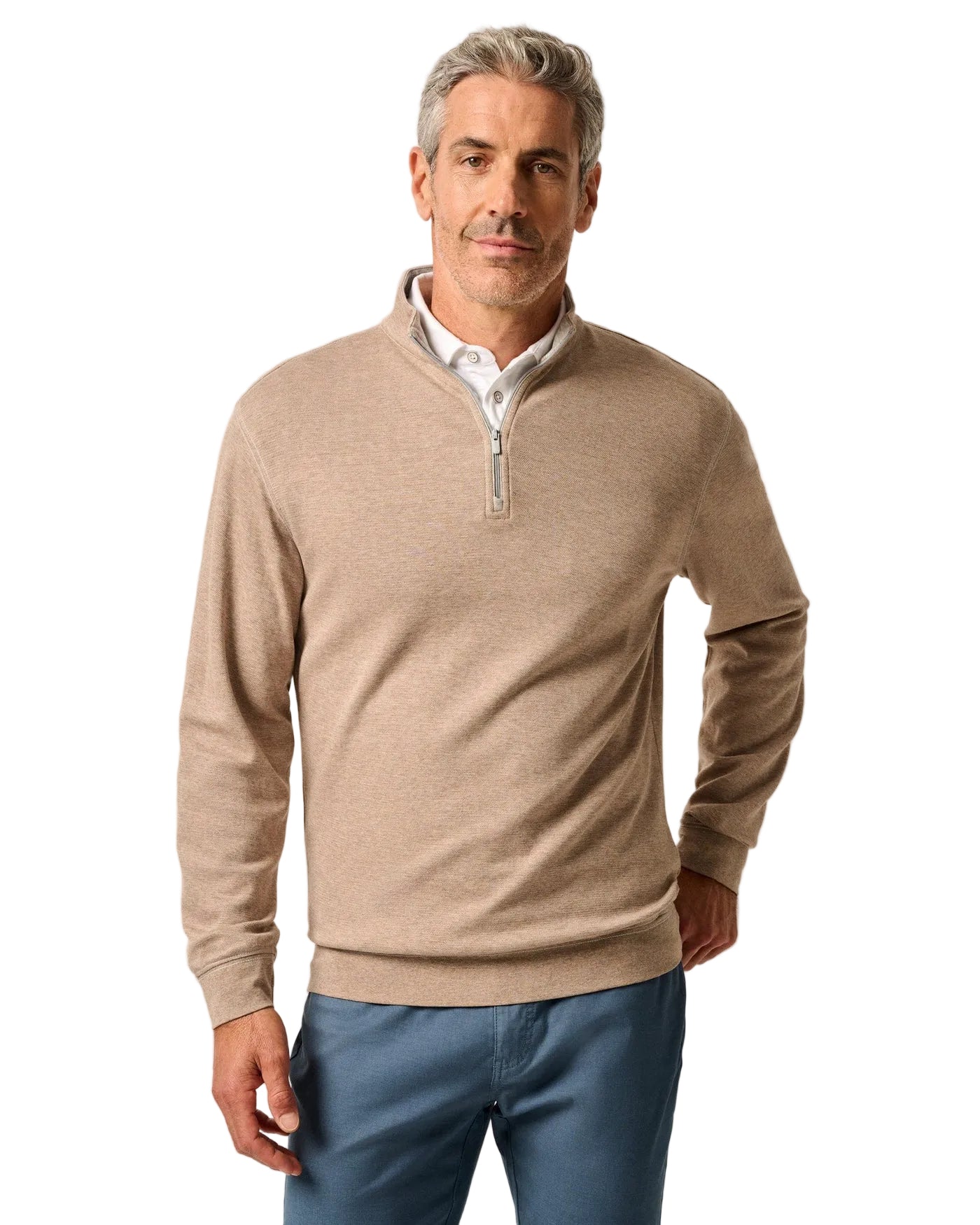 Johnnie-O Men's Hanks 1/4 Zip Pullover Apparel Johnnie-O Hazelnut Small