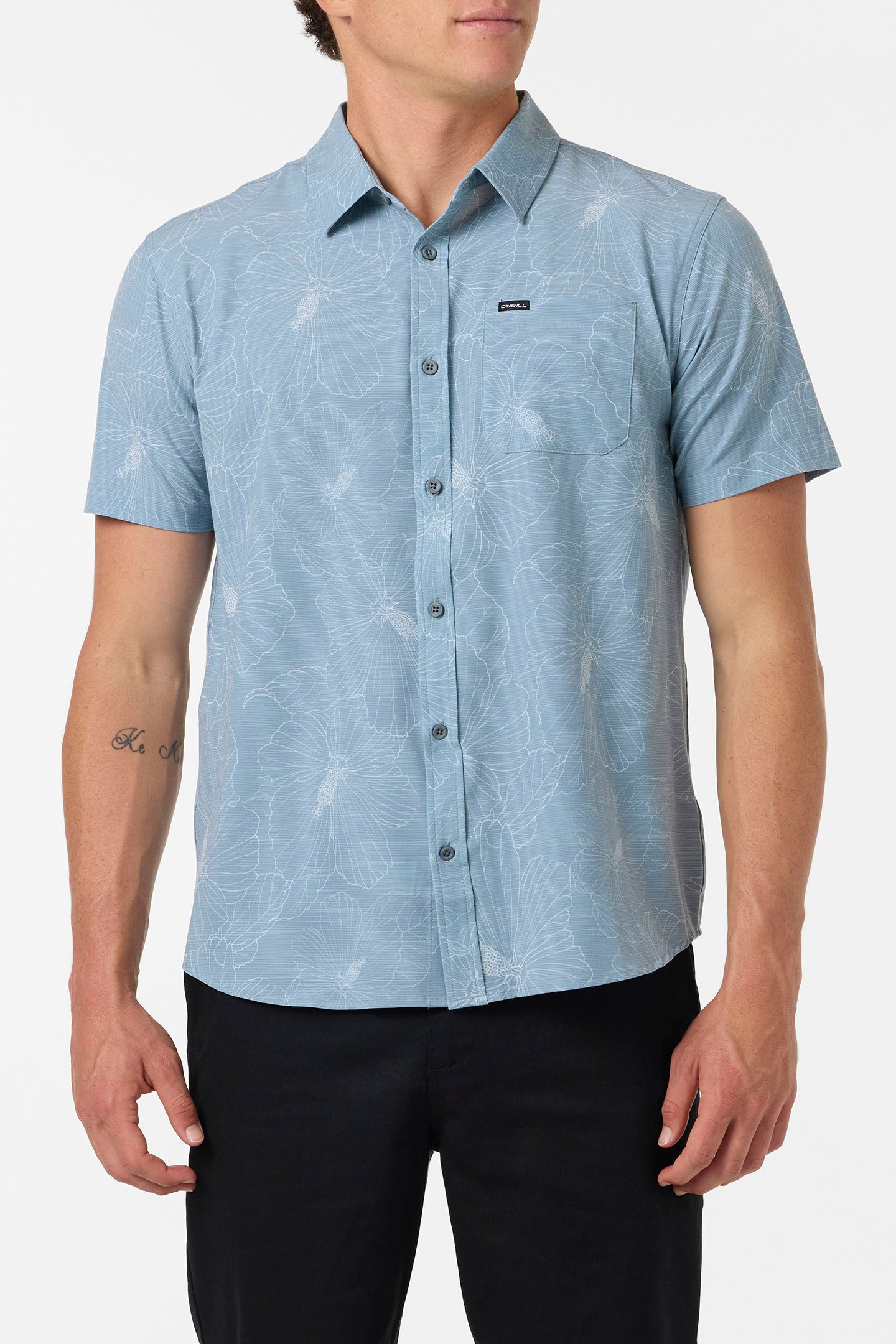 O'Neill Men's Traveler UPF Slub Standard Fit Shirt Apparel O'Neill Lead Small