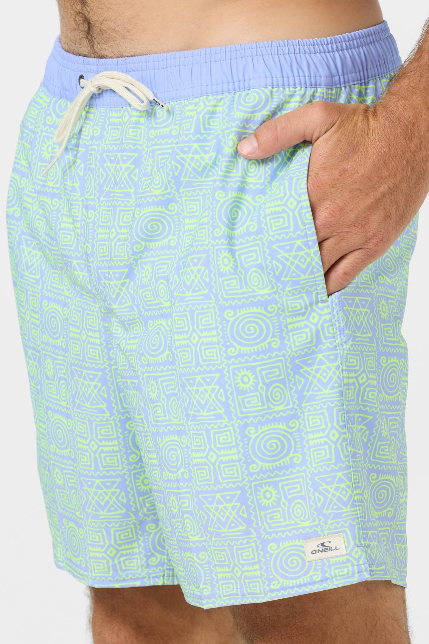 O'Neill Men's Hermosa Elastic Waist Lined 17" Swim Trunks