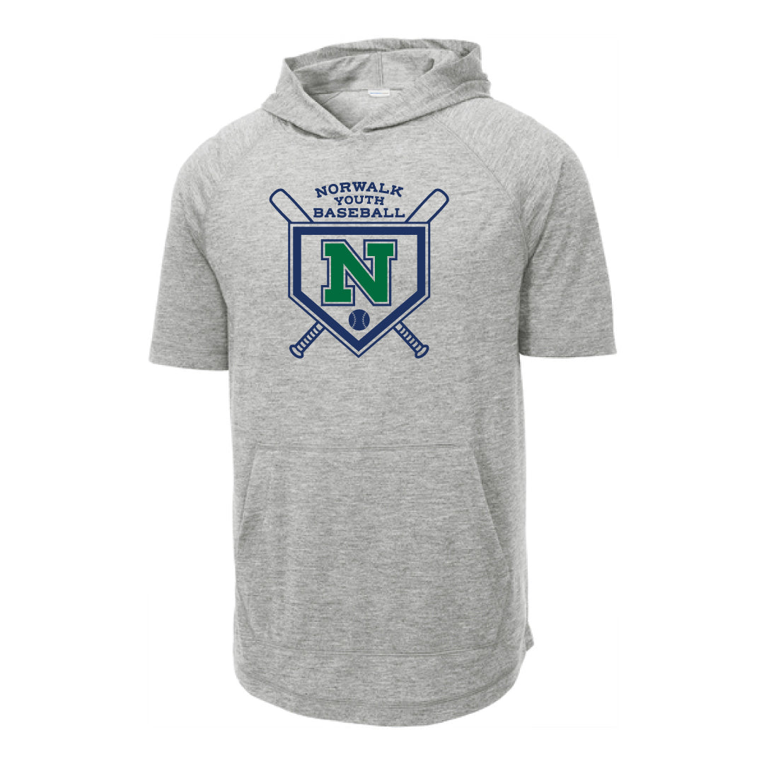 NYB Performance Short Sleeve Hoodie Logowear Norwalk Youth Baseball