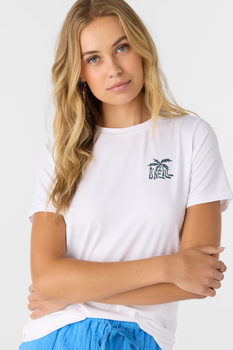 O'Neill Women's Breezy UPF Short Sleeve Top Apparel O'Neill White XSmall