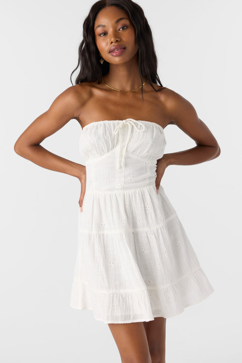 O'Neill Women's Naya Short Dress Apparel O'Neill White XSmall