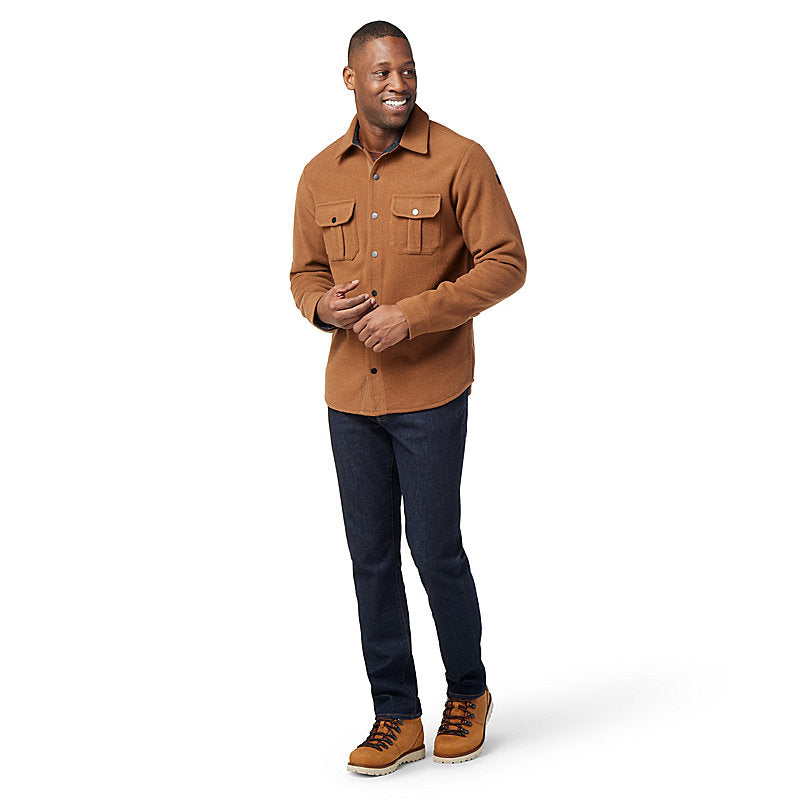 Smartwool Men's Anchor Line Shirt Jacket Apparel Smartwool Whiskey-H58 Medium