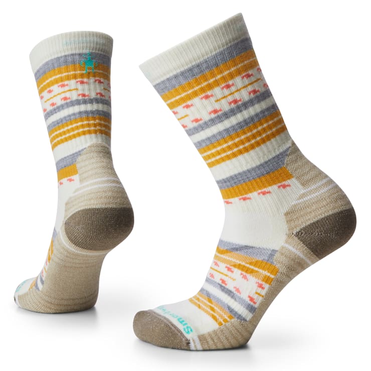 Smartwool Womens Hike Light Cushion Margarita Crew Socks Apparel Smartwool Natural-100 Small