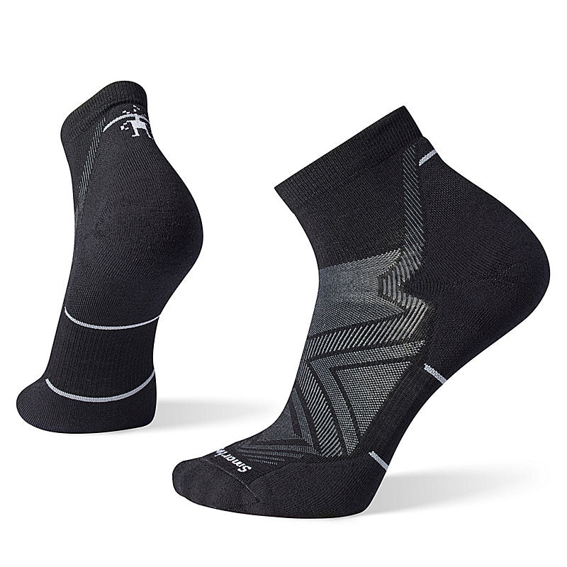 Smartwool Run Targeted Cushion Ankle Socks Apparel Smartwool Black Medium