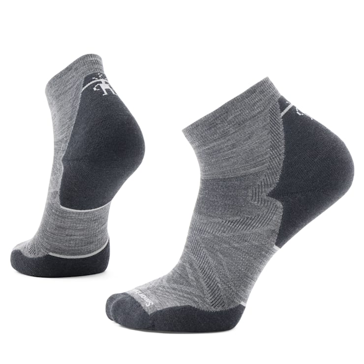 Smartwool Run Targeted Cushion Ankle Socks Apparel Smartwool Medium Gray Medium