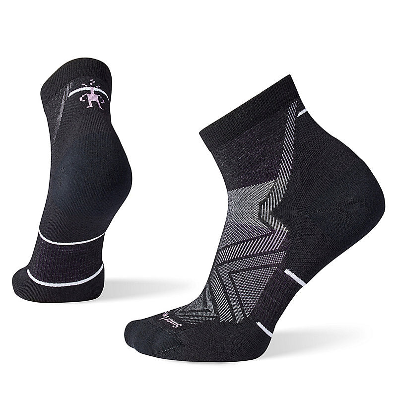 Smartwool Womens Run Targeted Cushion Ankle Socks Apparel Smartwool Black Small