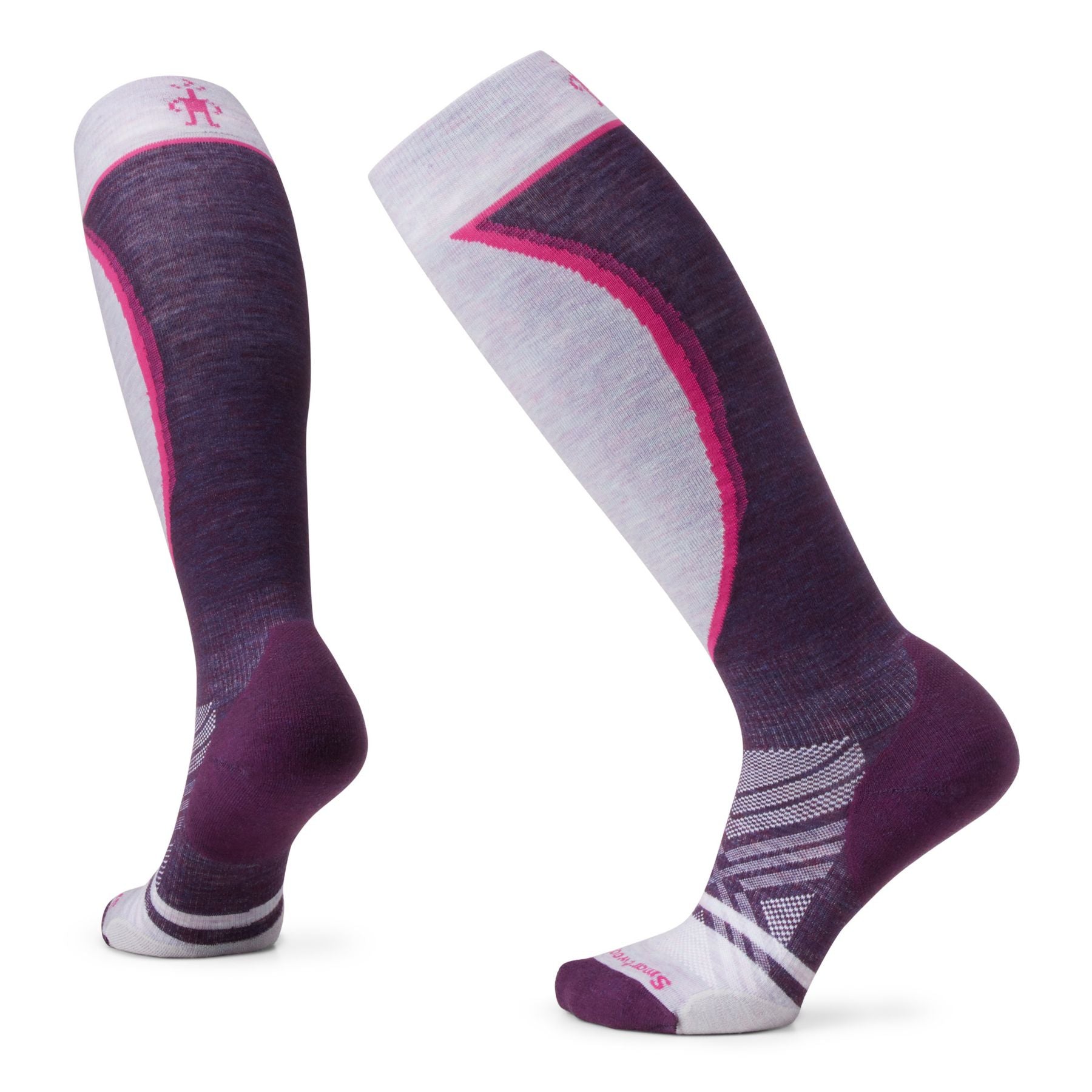Smartwool Womens Ski Targeted Cushion Over The Calf Socks Apparel Smartwool Bordeaux-590 Small
