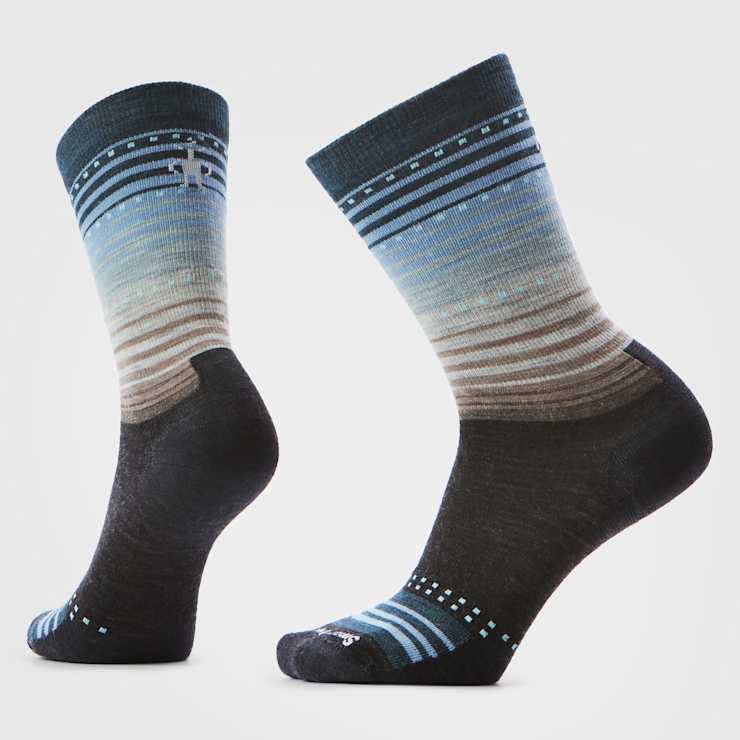 Smartwool Everyday Stitch Stripe Zero Cushion Crew Socks Apparel Smartwool