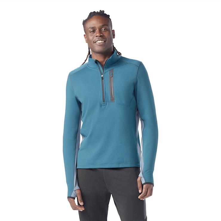 Smartwool Men's Active Fleece 1/2 Zip Apparel Smartwool Twilight Blue Small