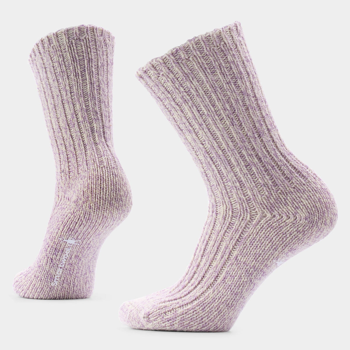 Smartwool Women's Everyday Cozy Heritage Rib Crew Socks Apparel Smartwool Purple Dawn Small