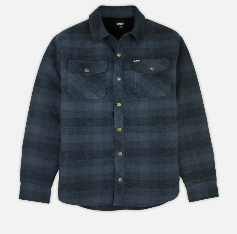 Jetty Men's The Sherpa Jacket Apparel Jetty Black/Blue Small