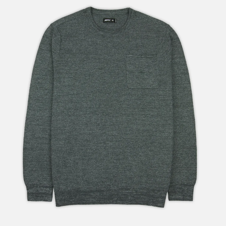 Jetty Men's Brine Sweater Apparel Jetty Charcoal Small