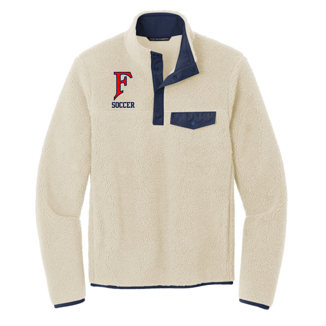 Foran Girls Soccer Snap Button Sherpa