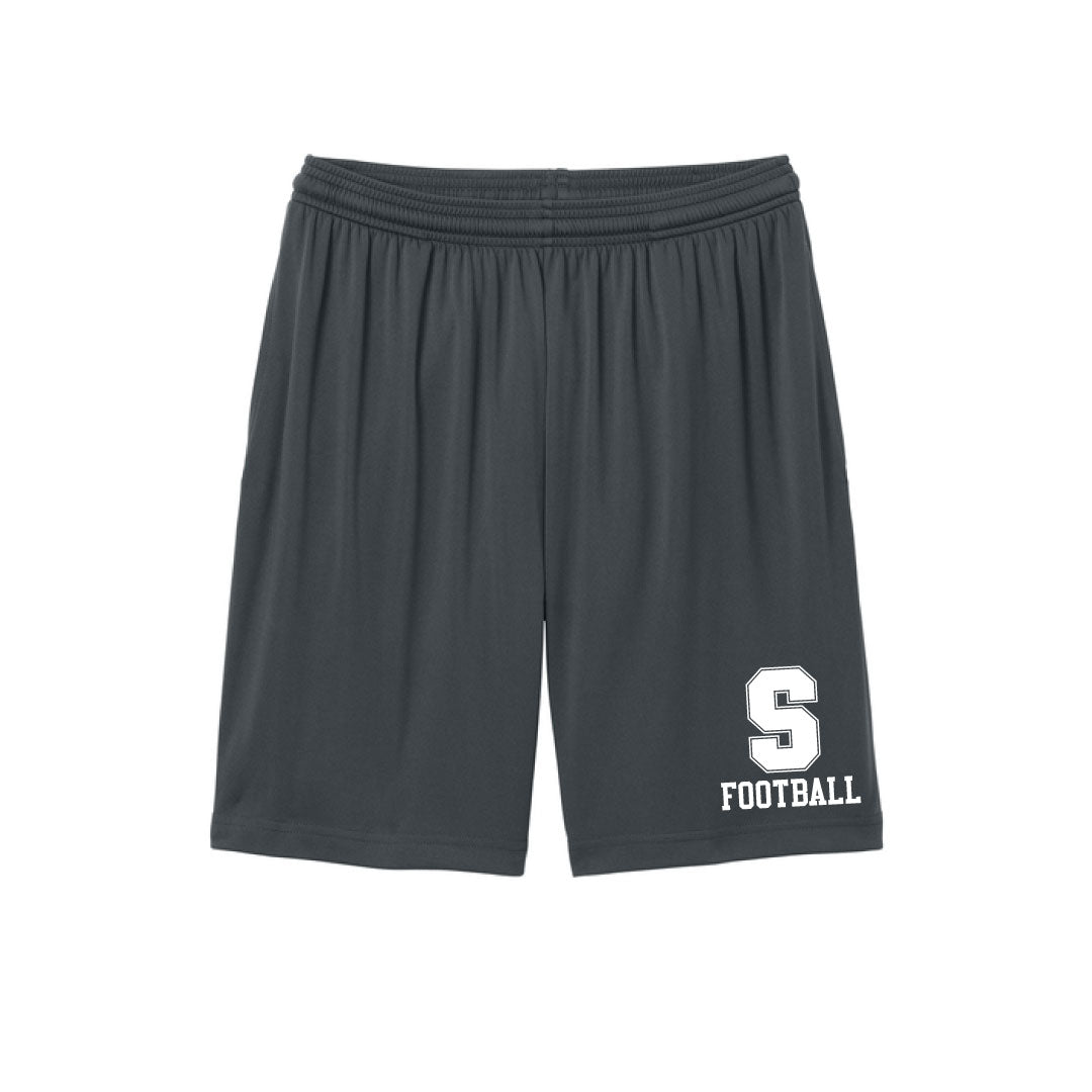 Staples Football Practice Short w Pockets Logowear Staples Football Iron Adult XS