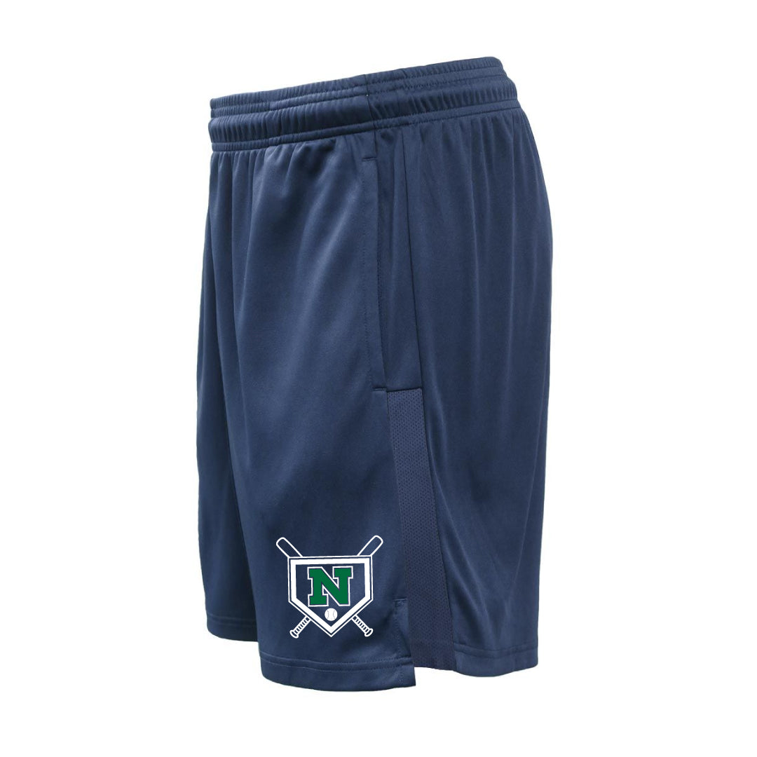 NYB Pocketed Performance Shorts Logowear Norwalk Youth Baseball Navy Youth S