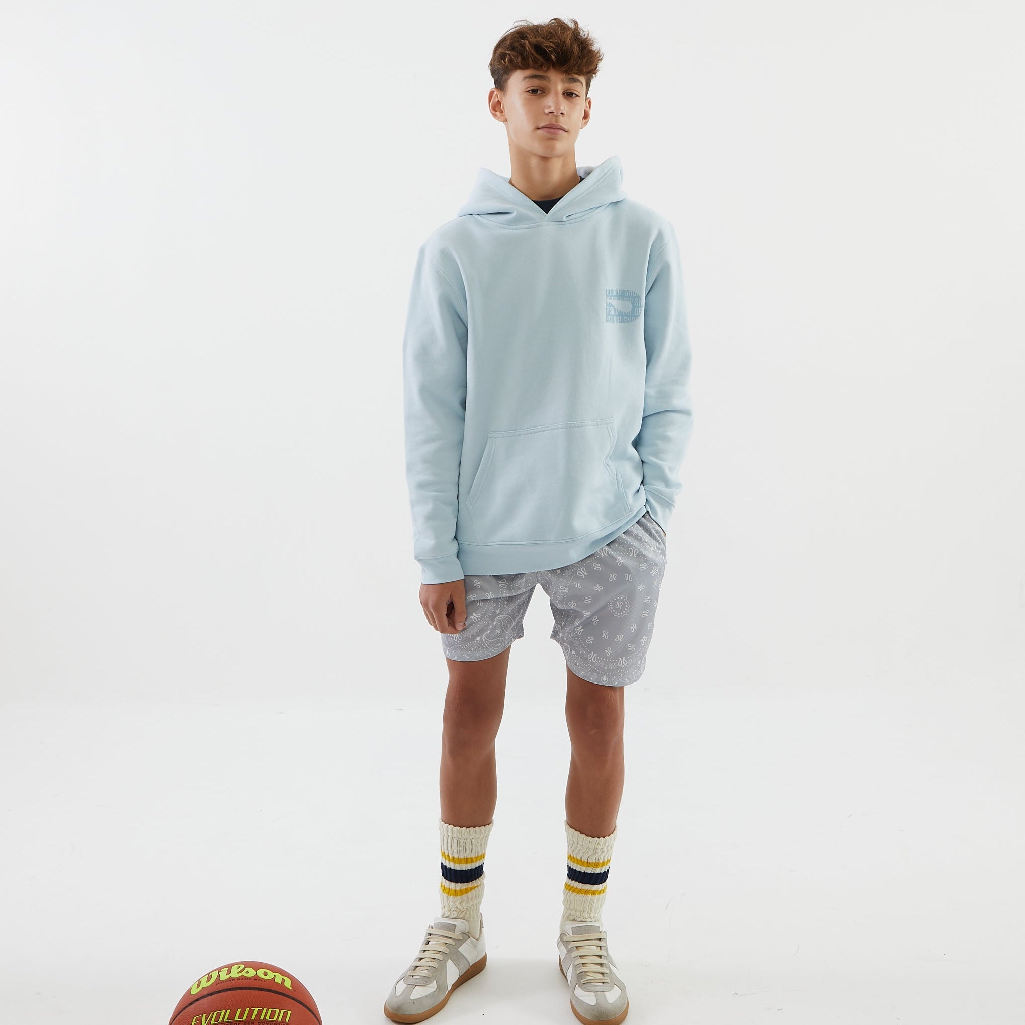 The Drip Shop Kids' Silver Bandana Shorts Apparel The Drip Shop