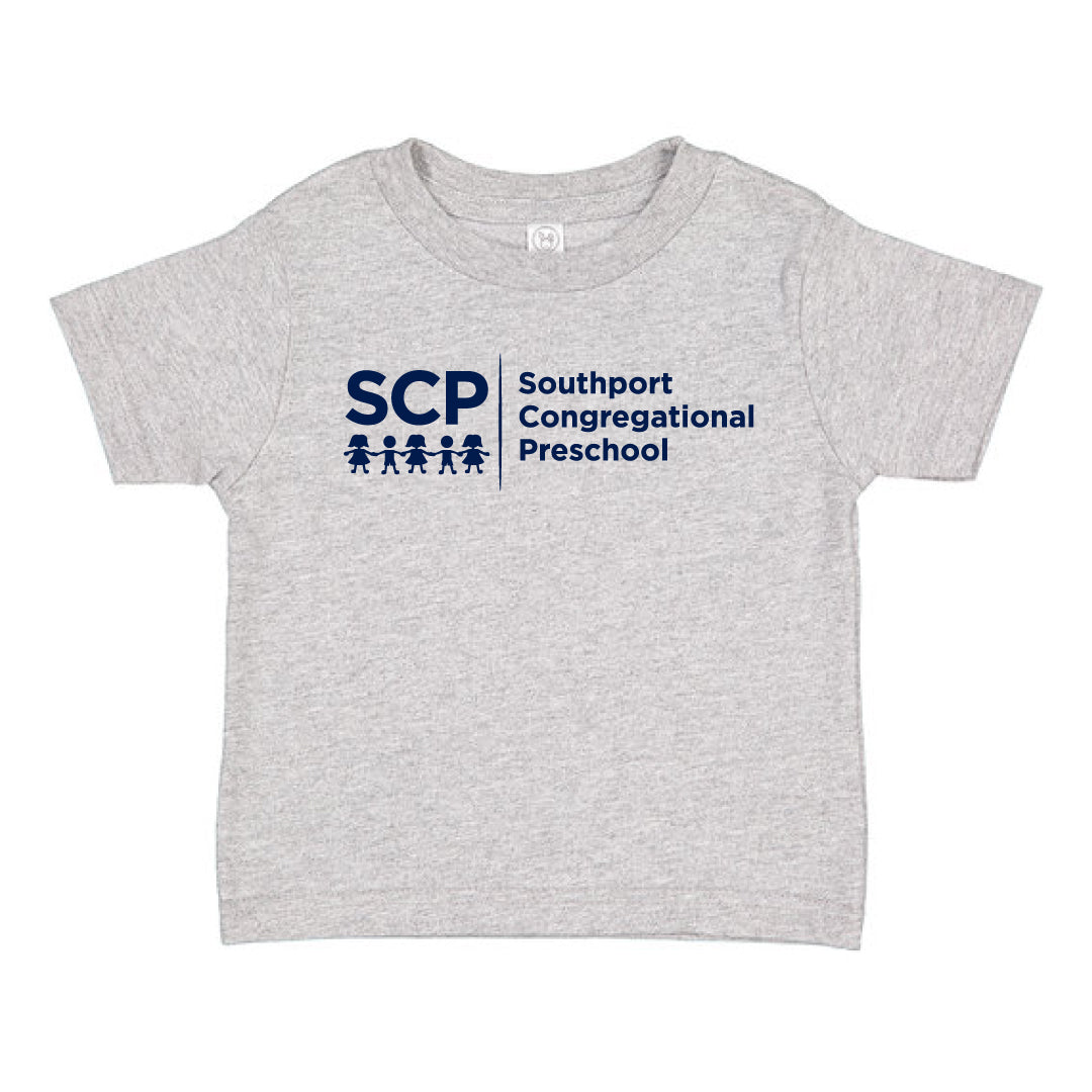 Southport Congregational Preschool Short Sleeve Logowear Southport Congregational Preschool Grey 2T