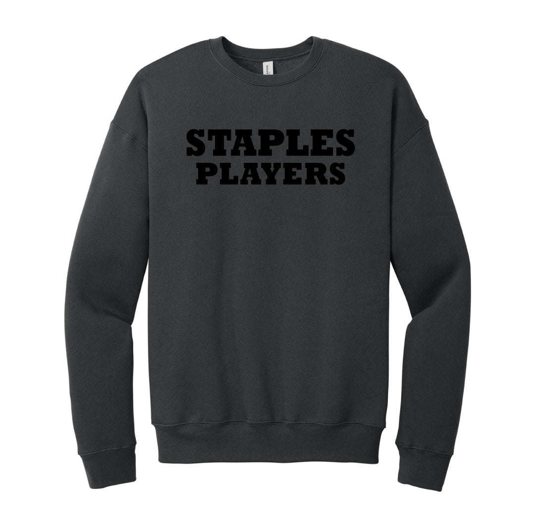 Staples Players Cloud Fleece Crewneck Sweatshirt-TECH CREW Logowear Staples Players Dark Grey Adult XS