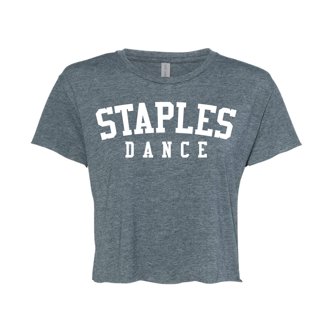 Staples Dance Team Cropped Tee Logowear Staples Dance Team Denim Ladies XS
